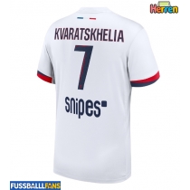Paris Saint-Germain Khvicha Kvaratskhelia #7 Auswärtstrikot 2025-26 Kurzarm